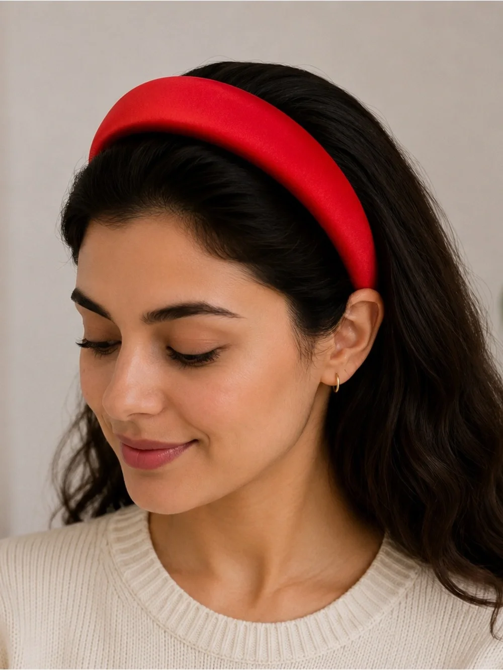 Red Padded Headband - Women Accessories